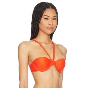 Camila Coelho Artika Top in Poppy Orange